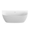 Crosswater Auriga Back to Wall Bath 1700 x 800mm Matt White