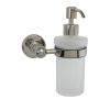 Just Taps Grosvenor Soap dispenser frosted glass Nickel