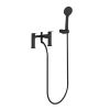 Britton Greenwich 2 Tap Hole Bath Shower Mixer Matt Black 