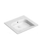 GSI Community 60x55 Basin No Tap Hole White
