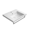 GSI Norm 600 x 500mm Wall Mounted 1 Tap Hole Basin White