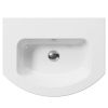 GSI Pura 620 X 480mm Curved Wall Hung 1 Tap Hole Basin White