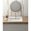 GSI Kube X 70x46 Built-in 1 Tap Hole Basin White