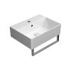 GSI Kube X 450x350mm Wall Mounted 1 Tap Hole Basin White