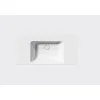 GSI Nubes 1000 x 500mm Side Ledge Basin No Tap Hole White
