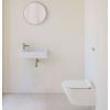 GSI Kube X 50x25 Wall Mounted 1 Tap Hole Basin White
