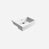 GSI Kube X 55x47 Semi Inset 1 Tap Hole Basin White