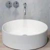 GSI Kube X 32 Round Countertop Basin White