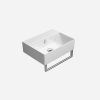 GSI Kube X 450x350mm Wall Mounted No Tap Hole Basin White