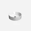 GSI Kube X 45 Round Countertop No Tap Hole Basin Gloss White