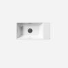 GSI Kube X 50x25 Wall Mounted 1 Tap Hole Basin White