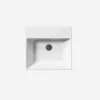 GSI Kube X 50 x 47 Wall Mounted No Tap Hole Basin White