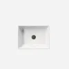 GSI Kube X 50x37 Rectangular Countertop Basin White