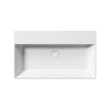 GSI Kube X 80x47 Wall Hung 1 Tap Hole Basin White