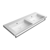 GSI Norm 1250 x 500mm 1 Tap Hole Basin White