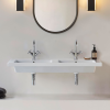 GSI Norm 1250 x 500mm 1 Tap Hole Basin White