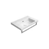 GSI Norm 600 x 400mm Wall Mounted 1 Tap Hole Basin White