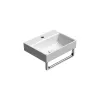 GSI Nubes 400x320mm Basin 1 Tap Hole White