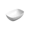 GSI Nubes 500 x 350mm Countertop Basin Gloss White