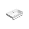 GSI Nubes 600x400mm Basin 1 Tap Hole White