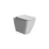 GSI Nubes 52x35 Back to Wall Swirlflush Toilet and Soft Close Seat White