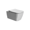 GSI Nubes 55x35 Wall Hung Swirlflush Toilet and Soft Close Seat White