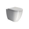 GSI Pura 55 Swirlflush Back To Wall WC and Soft Close Seat White