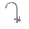 Wash Water 3in1 Round Neck Kitchen Tap - Gun Metal Light c/w C30 Water Filter