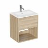 Britton Hackney 500mm Cherry Wood Furniture Unit & Basin 