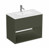 Britton Hackney 700mm Furniture Unit Earthy Green & Basin