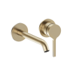 Britton Hoxton 2.0 2 Hole Wall Basin Mixer Brushed Brass
