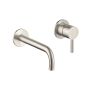 Just Taps Inox 2 Hole  Wall Mounted Single Lever Basin Mixer