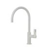 Clearwater Jovian Single Lever C Spout Kitchen mixer Tap Matt White