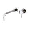 Crosswater Kai Lever Basin 2 Hole Set Wall Mounted - chrome