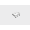 GSI Kube X 50x37 Wall Mounted 1 Tap Hole Basin White