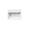 GSI Kube X 50x37 Wall Mounted 1 Tap Hole Basin White