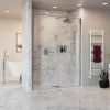 Crosswater Optix 10 Inline Pivot Shower Door with Side Panel Chrome
