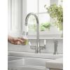 Clearwater Longdon 4n1 with Rinse Kitchen mixer Tap Brushed Nickel