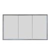 Just Taps Luca Recessed 1200X700mm Mirror Cabinet Brushed Black