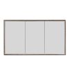 Just Taps Luca Recessed 1200X700mm Mirror Cabinet Brushed Bronze