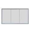 Just Taps Luca Recessed 1200X700mm Mirror Cabinet Matt Black