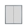 Just Taps Luca Recessed 600X700mm Mirror Cabinet Matt Black