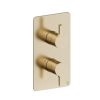 Crosswater Mada Shower Mixer without Diverter including the Concealed Valve Brushed Brass