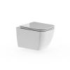 Crosswater Mada Square Wall Hung Pan Rimless Inc Seat And Fixings