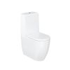 Britton Milan Rimless Close Coupled WC & Seat Gloss White