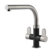 Clearwater Miram Mono Kitchen mixer Tap Brushed Nickel / Nero