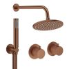 Crosswater Module Shower Set 1 Brushed Bronze 200mm