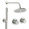 Crosswater Module Shower Set 1 Brushed Nickel 200mm