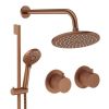 Crosswater Module Shower Set 2 Brushed Bronze 200mm