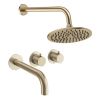 Crosswater Module Shower Set 3 Brushed Brass 200mm